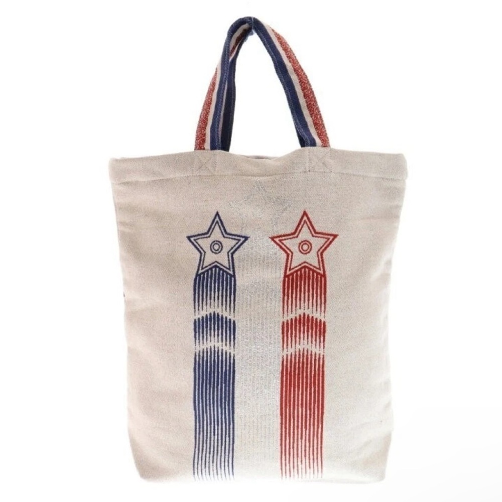 Dior Cream, Blue and Red Canvas Tote Bag, Exclusive Edition, Made in Italy - Picture 5 of 8